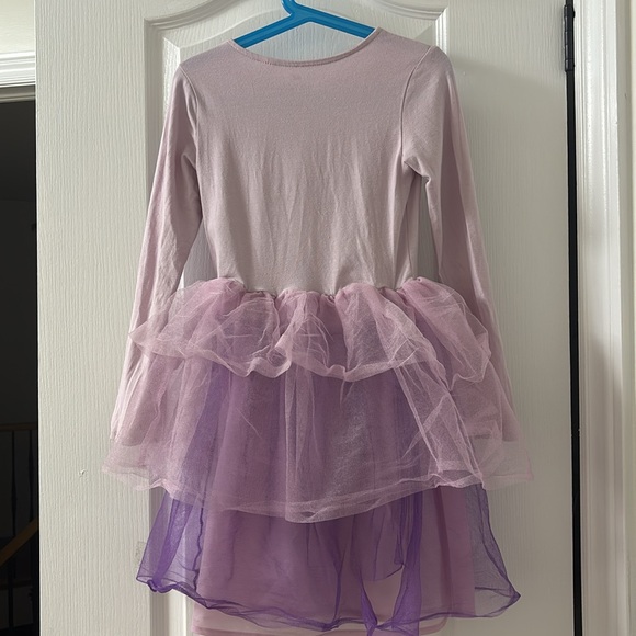 Girls “Disney Frozen” long sleeve shirt tulle dress size 6-8yrs - Picture 4 of 7